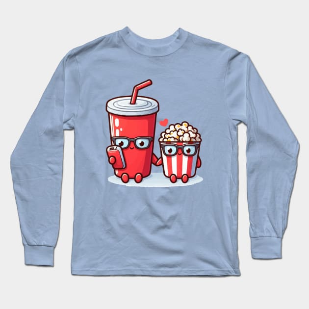 sweet soda and popcorn Long Sleeve T-Shirt by fikriamrullah